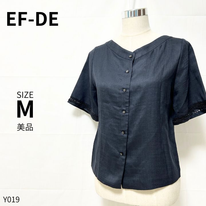 ef-de エフデ Tシャツ カットソー きれいめ ネイビー M 美品 - メルカリ