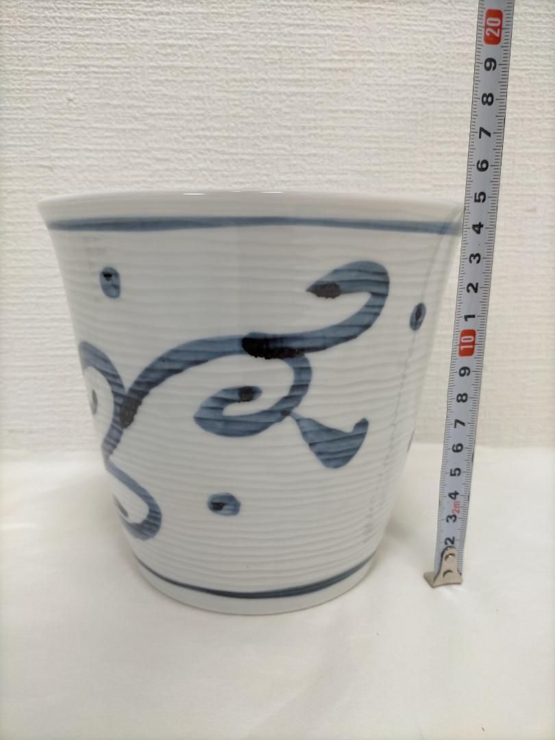 龍峰窯　三洋陶器　ワインクーラー 三洋陶器 龍峰窯 夢工房 手描き 染付 赤絵 酒器 ワインクーラー