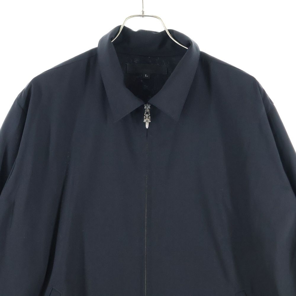 CHROME HEARTS クロムハーツ OLD ダガージップアップ ウールシャツジャケット ブラック WWW_NOITHATQUANGTHANH_NET