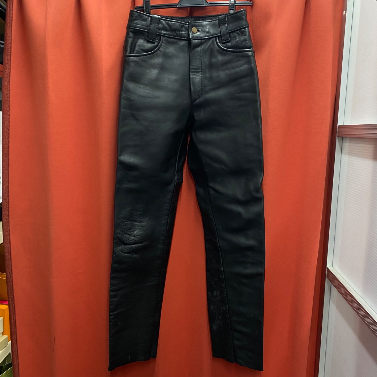 VANSON バンソン レザー パンツ ストレート ブラック アメリカ製