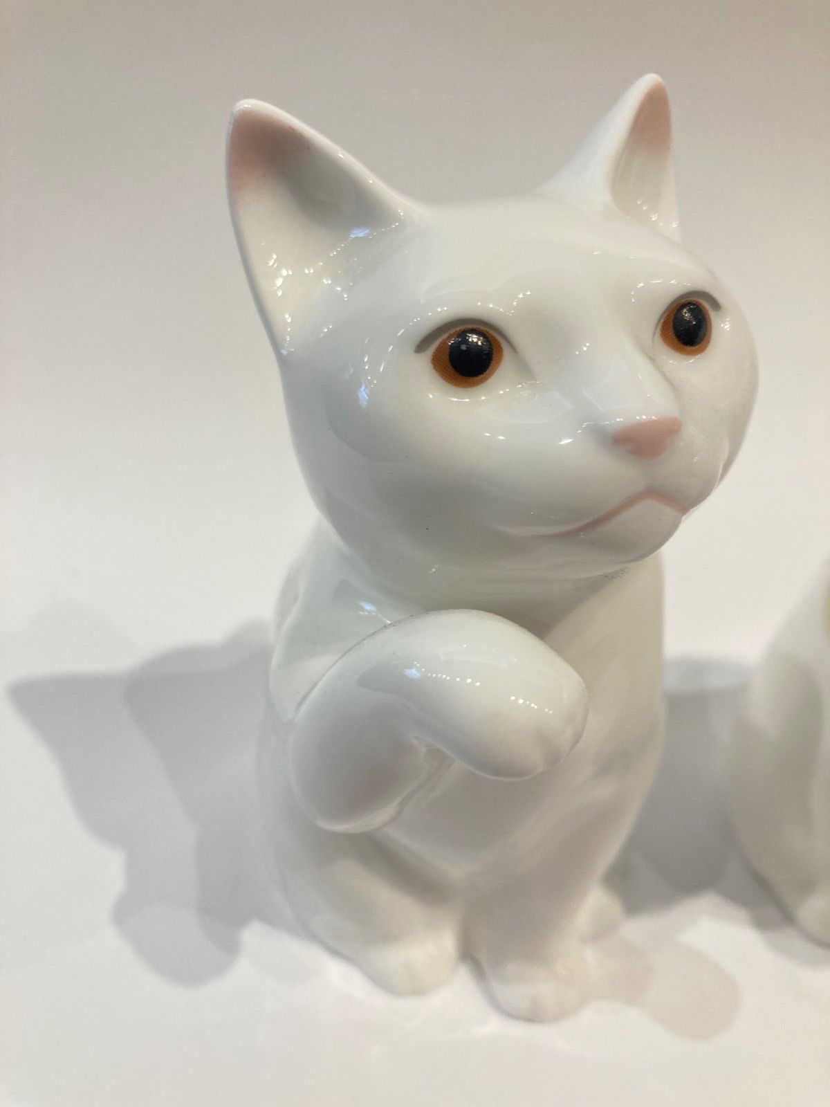 新品】ノリタケ 招き猫 ペア 置物 インテリア ボーンチャイナ 日本製 