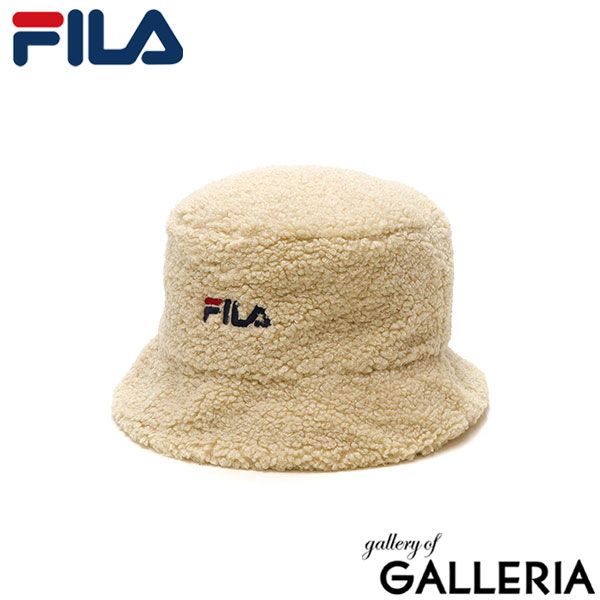 フィラ バケットハット メンズ レディース 冬 FILA ボア ブランド 帽子 バケハ おしゃれ かわいい 秋冬 冬 FLW BOA BUCKET 234-013202 LTBEIGE