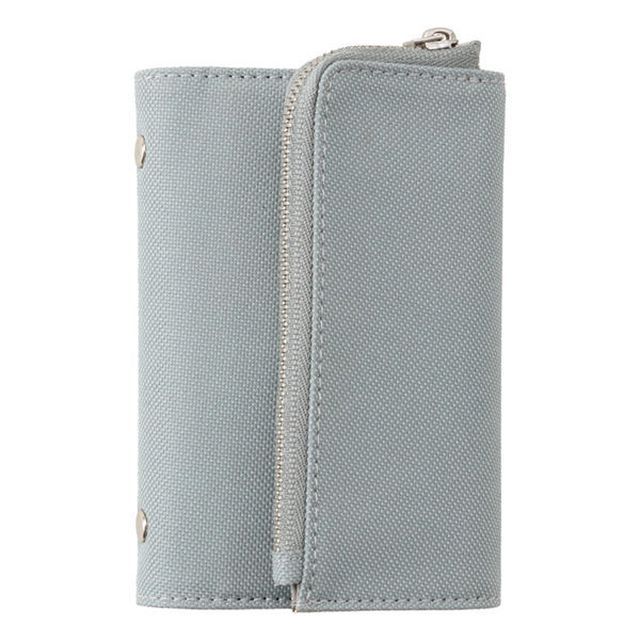 まとめ買い ダイゴー isshoni. ファスナーケース付き5穴バインダー マイクロ5サイズ グレー K1226 3冊セット