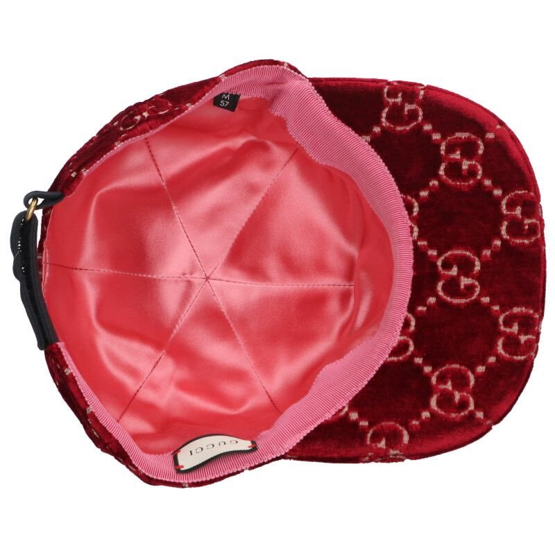 グッチ GG柄ベロアキャップ レディース M - メルカリ 