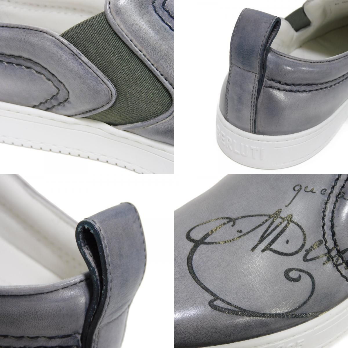 Berluti ベルルッティ プレイタイム スクリット レザー スリッポン 10 