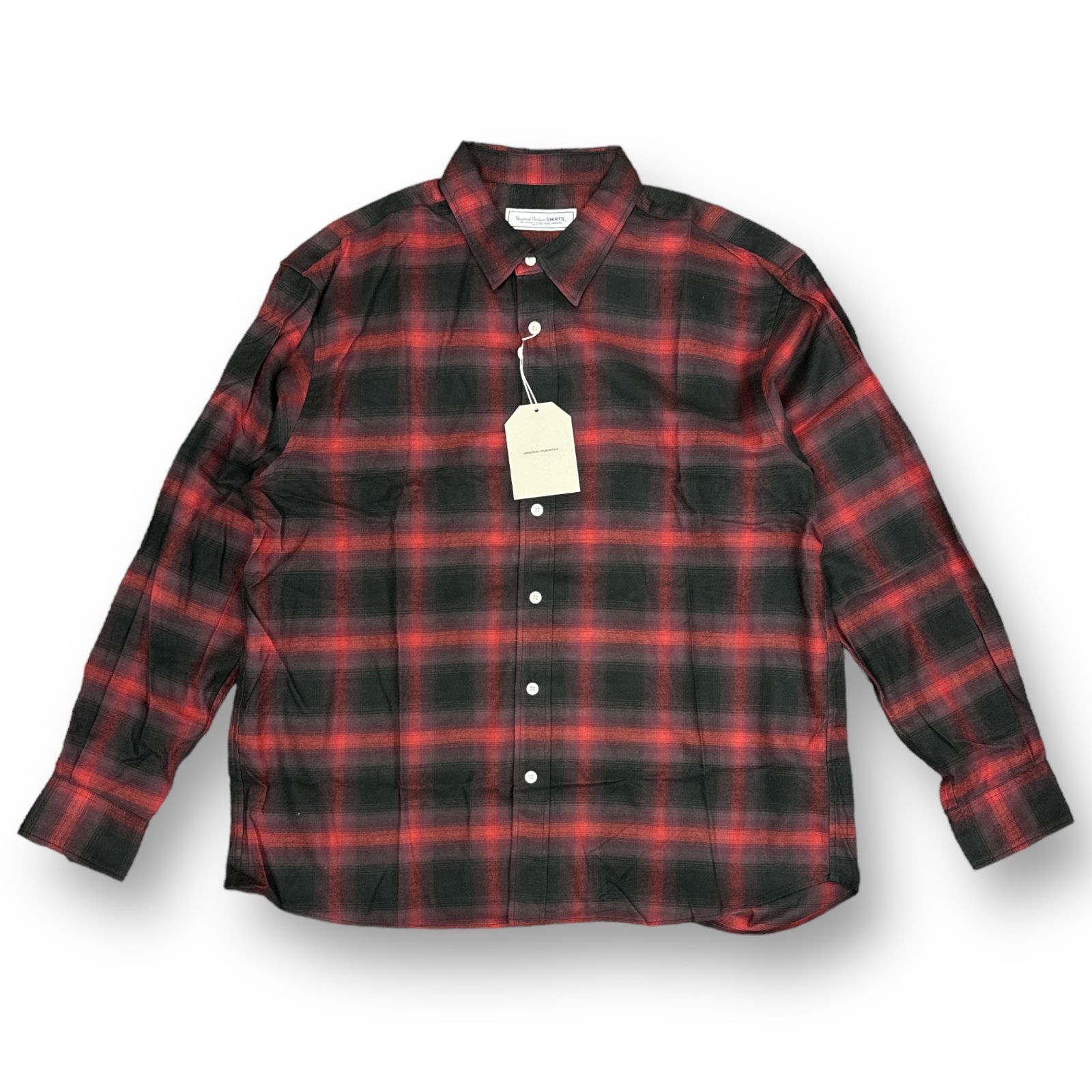 定価24200円 新品 UNIVERSAL PRODUCTS 23AW L/S CHECK SHIRT ロング 