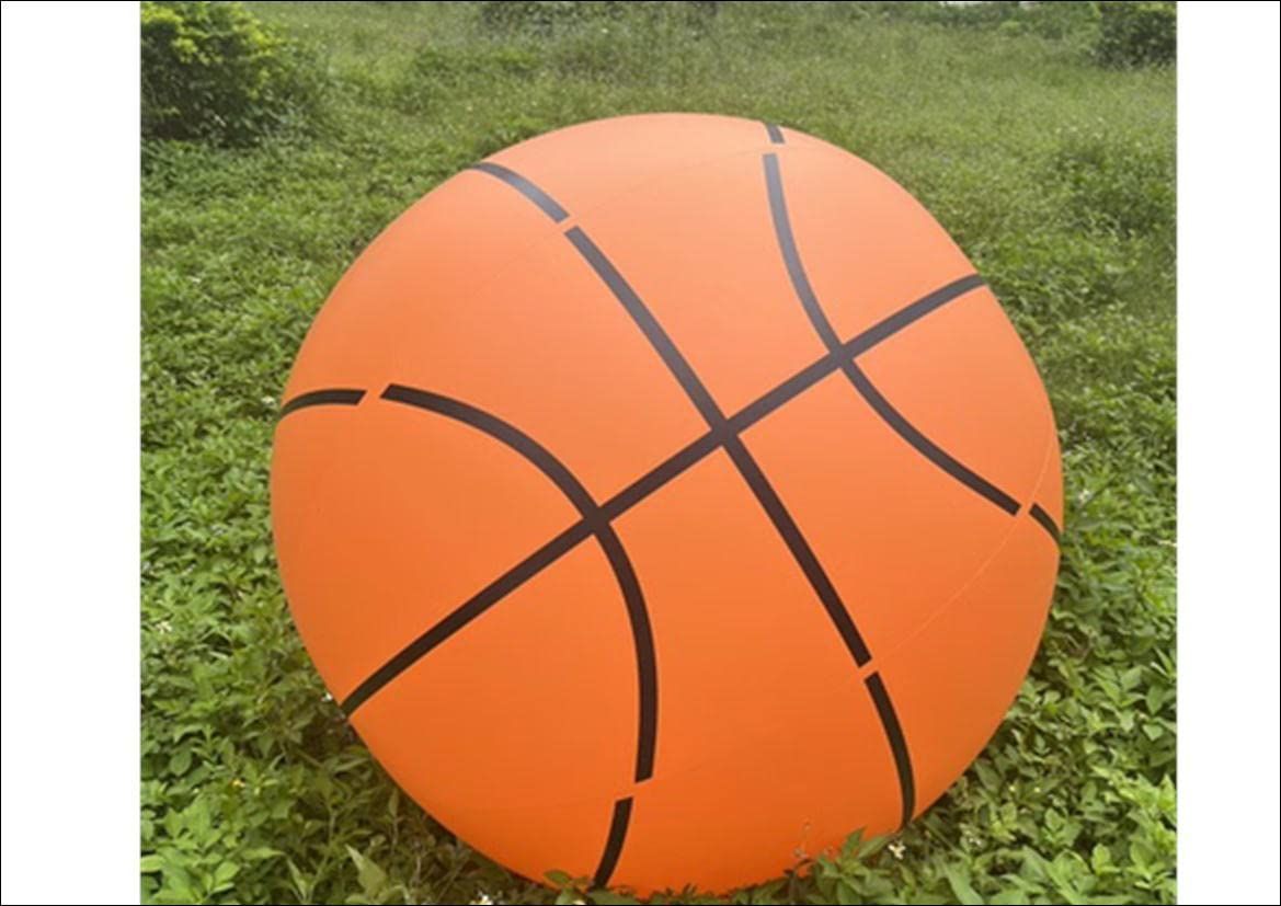 Color:バスケ（100㎝） 巨大 ビニール サッカーボール ビーチボール (バスケ（100㎝）)