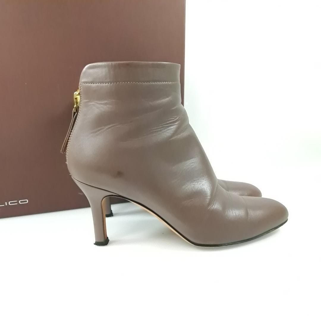 美品 ペリーコ PELLICO TAXI ショートブーツ バックジップ 三尋