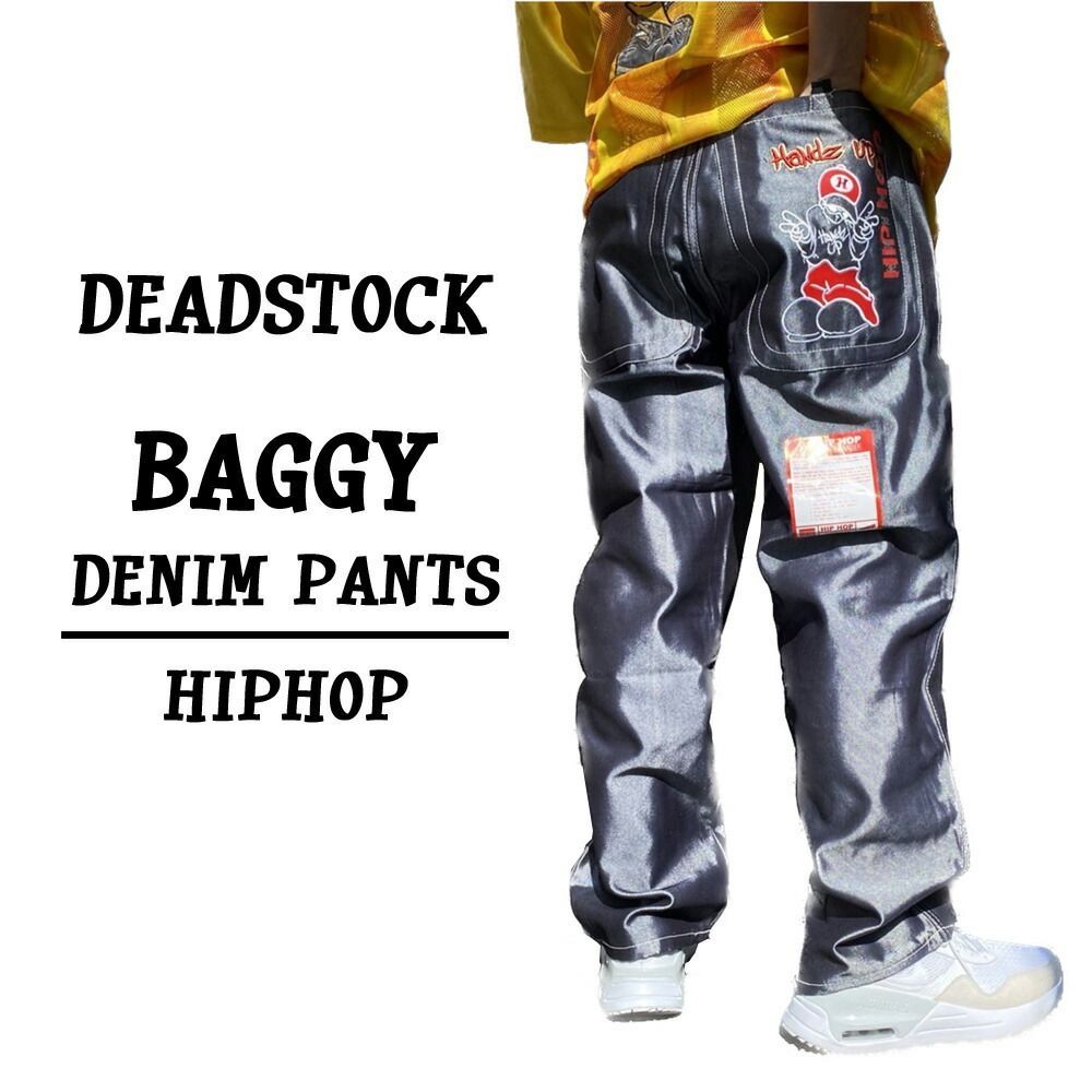 HIPHOP 90s80sバギー ペインター 　oldschool ワークデニム 00's Deadstock SCHOOL OF HARD KNOCKS バギー デニム