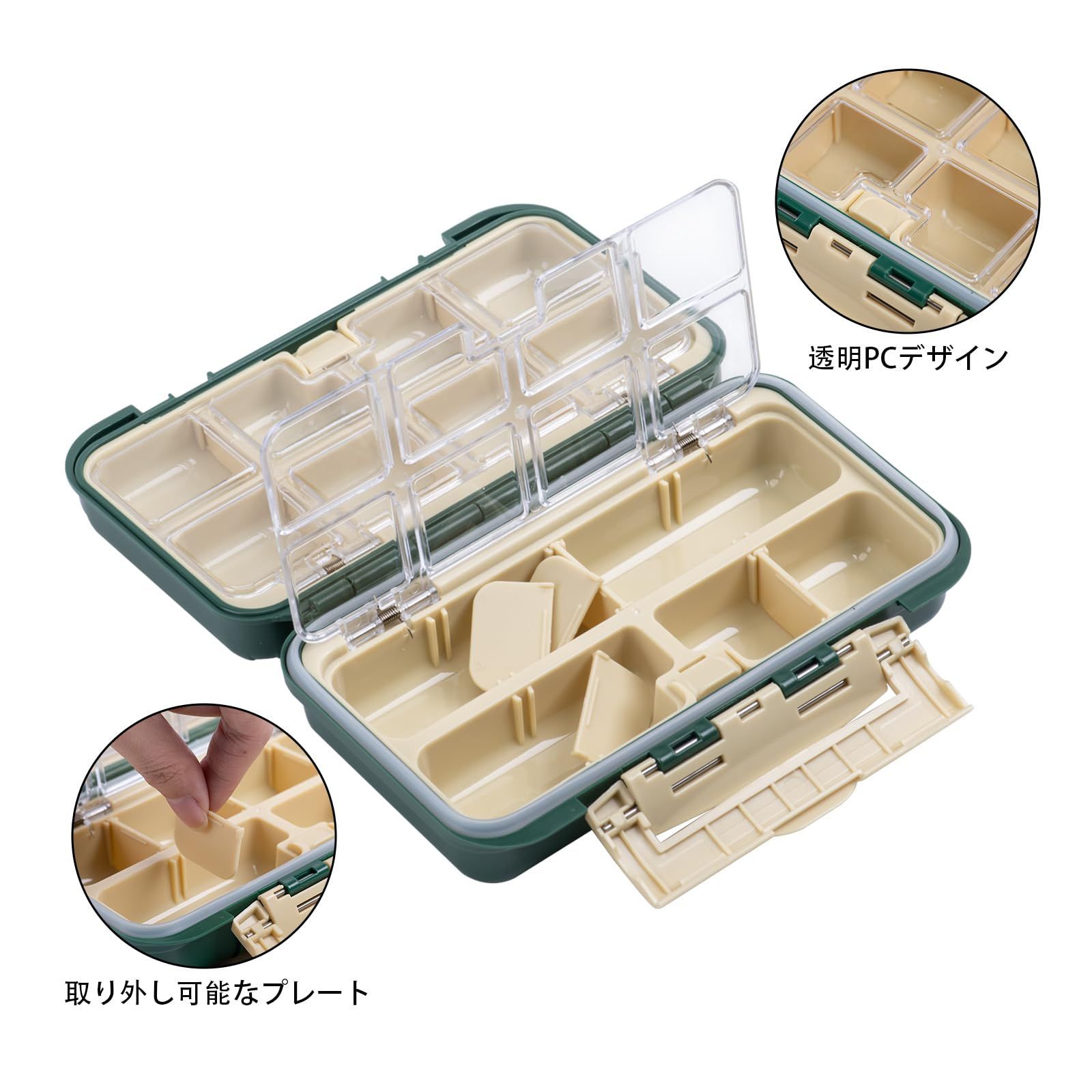 数量限定】ポータブル 仕掛け小物入れ 防水 釣具収納 個々の