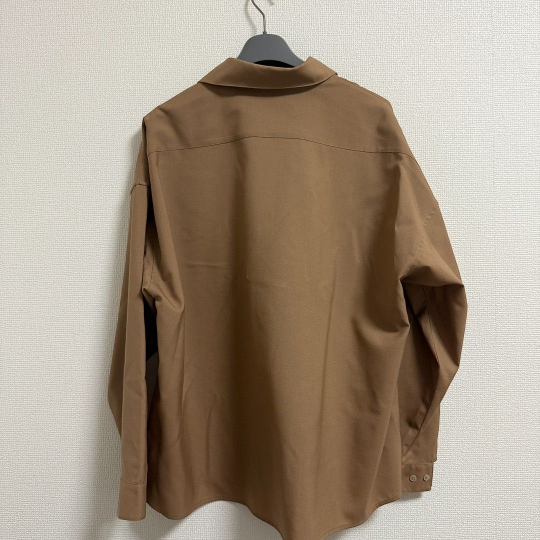 美品】マルニ MARNI オーバーサイズ シャツ ブラウン メンズ 48サイズ