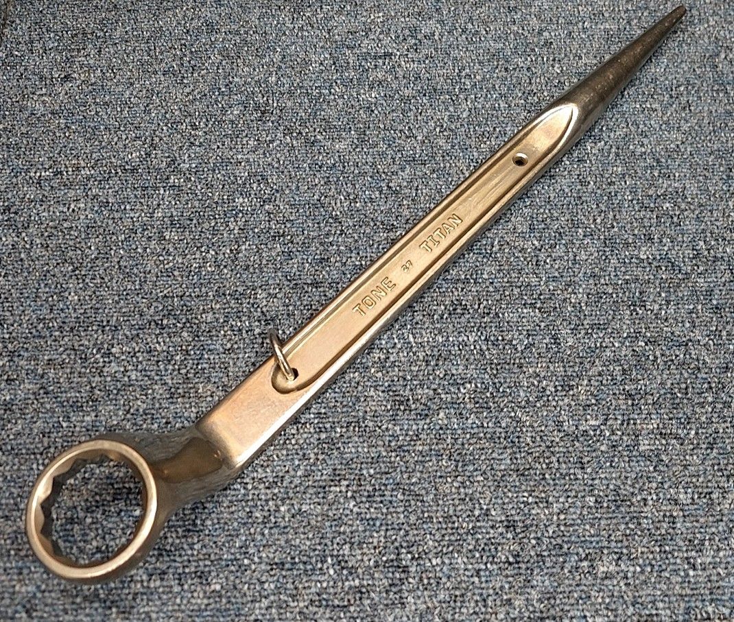 TONE チタン トルシャーボルト M22 品 メガネレンチ シノ付