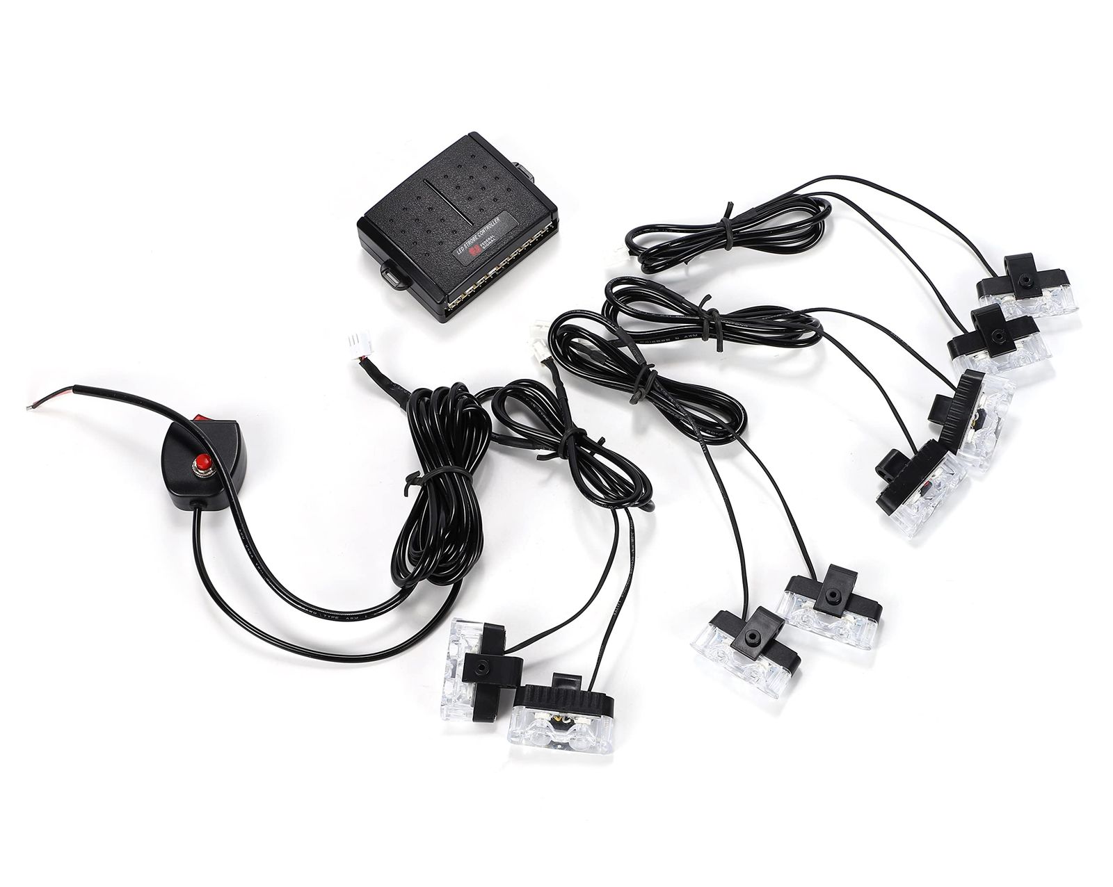 Amazon | ストロボ ライト フラッシュ キット 12V led スイッチ 付き