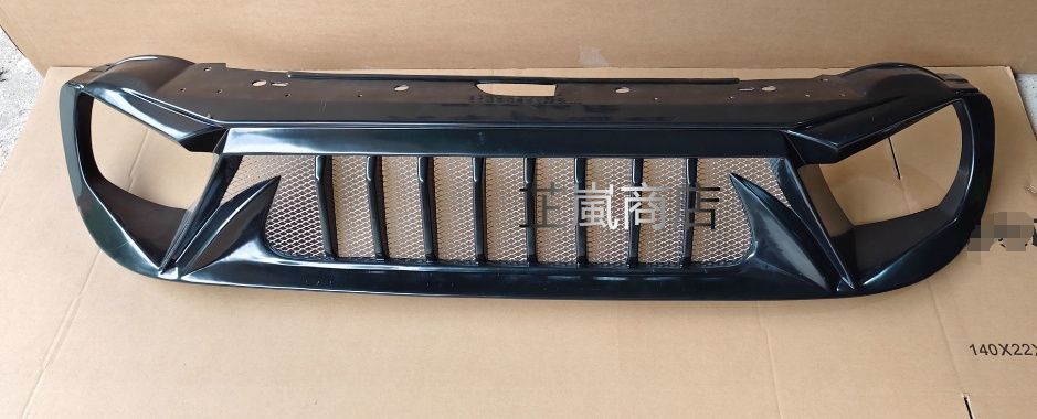 ジープ レネゲード 2015-2018年に適合▲エア インテーク スタイリング ABS グリル フロント バンパー プロテクター ブラック