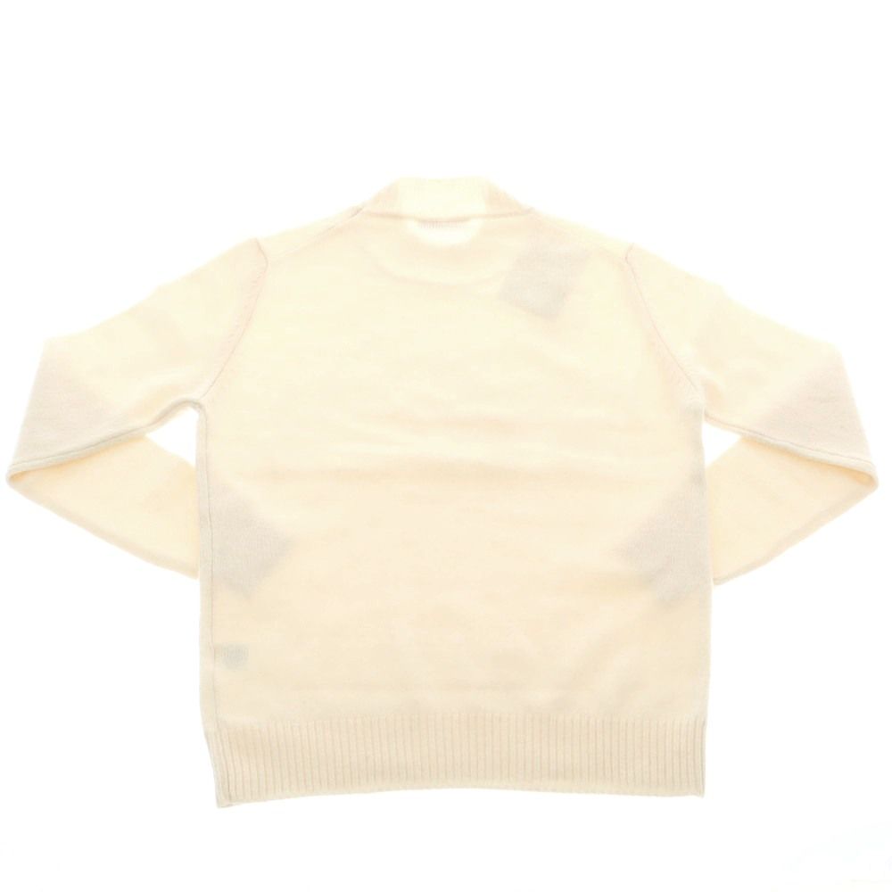 フィリッポ デ ローレンティス FILIPPO DE LAURENTIIS ウールカシミヤ モックネック プルオーバーニット オフホワイト サイズ46 メンズ