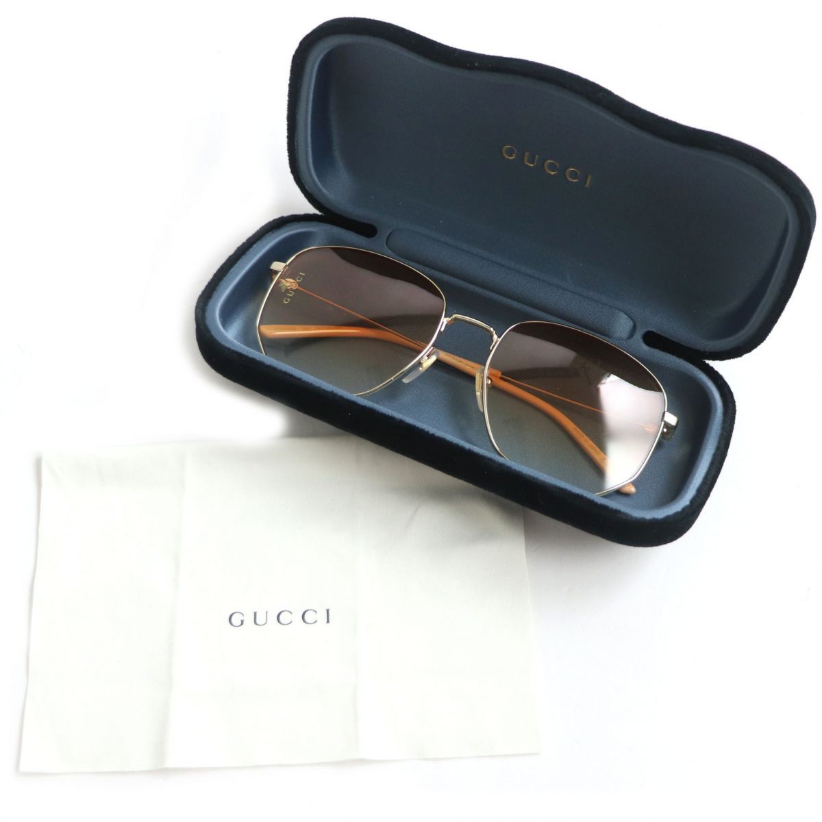 極美品▽GUCCI グッチ GG0396S 003 グラデーションレンズ サングラス 