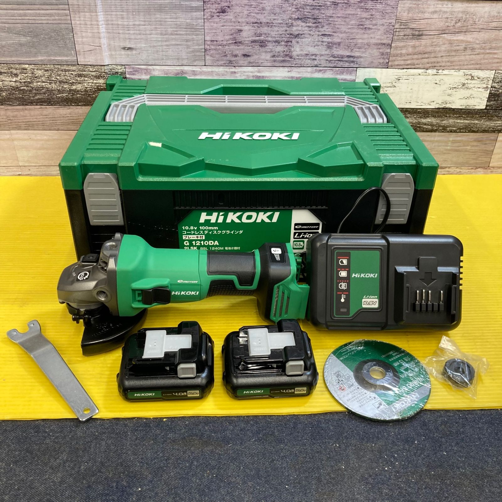 ハイコーキ(HIKOKI ※旧:日立工機) 100mmコードレスディスクグラインダ G1210DA(2LSK)【八潮店】