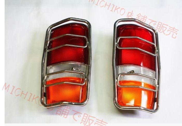トヨタ ランクル80 2色選択 テールライトカバー リアランプガーニッシュ2個セット 外装 LC80 BRIGHTFACE_UK