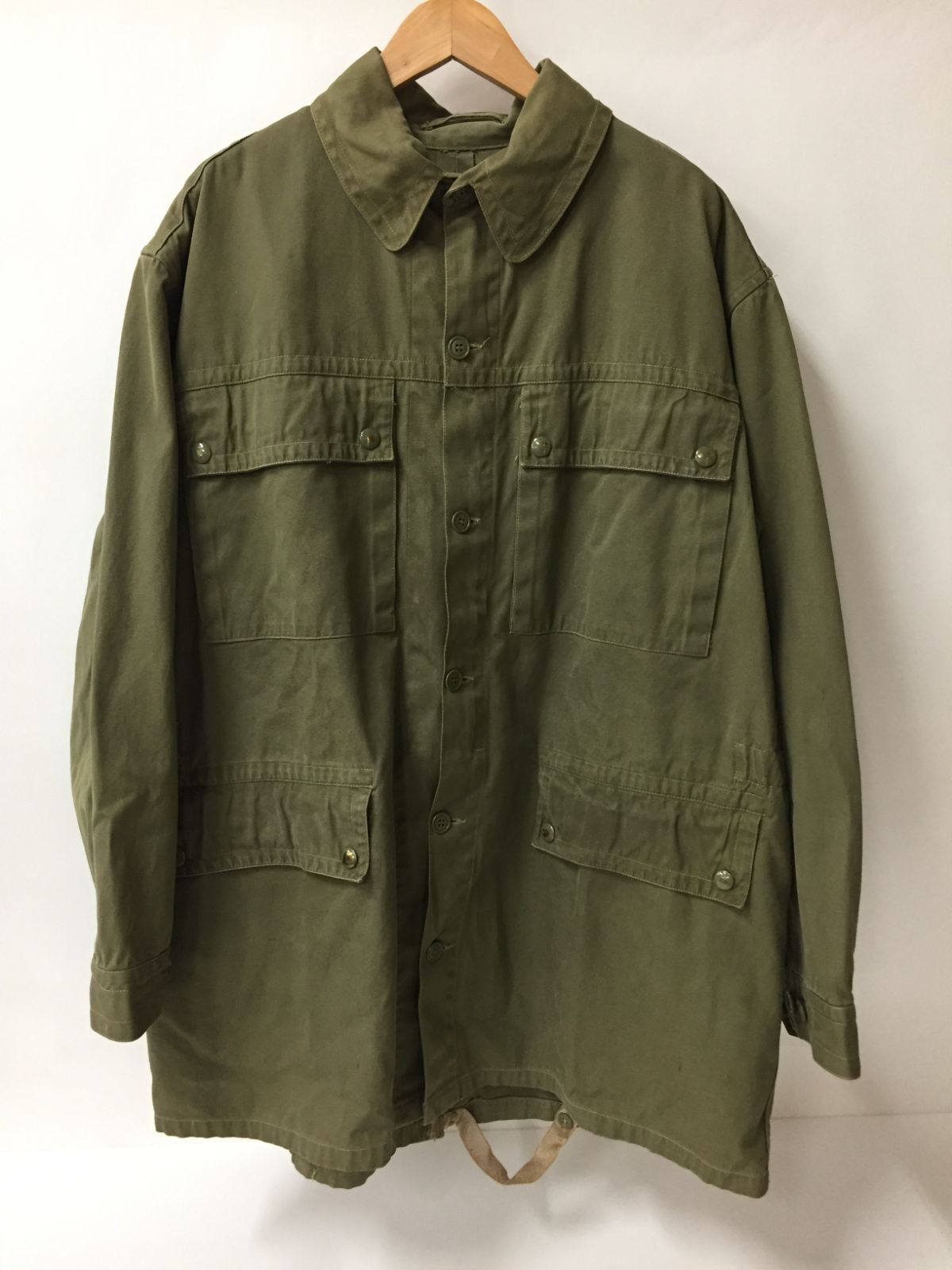 60s ユーロ ミリタリー パラシュートジャケット S-M フランス軍 60's パラシュートジャケット ヴィンテージ【M128