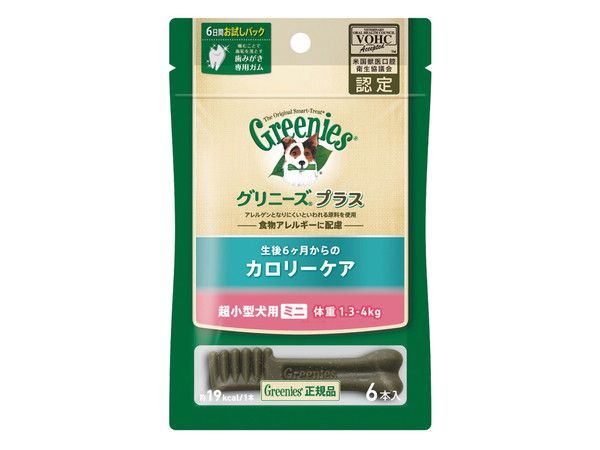 同梱不可 100個セット マースジャパンリミテッド グリニーズプラス カロリーケア 超小型犬用 ミニ 1.3-4kg 6本入