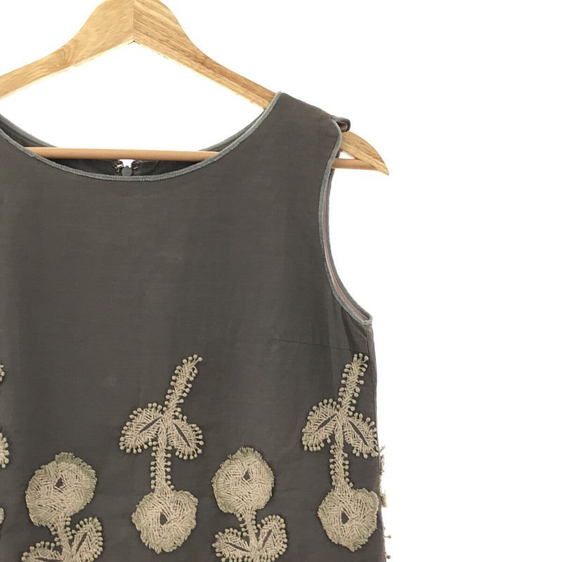 ミナペルホネン frost garden ノースリーブ　ワンピース　38 ミナペルホネン frost garden ノースリーブ ワンピース 38