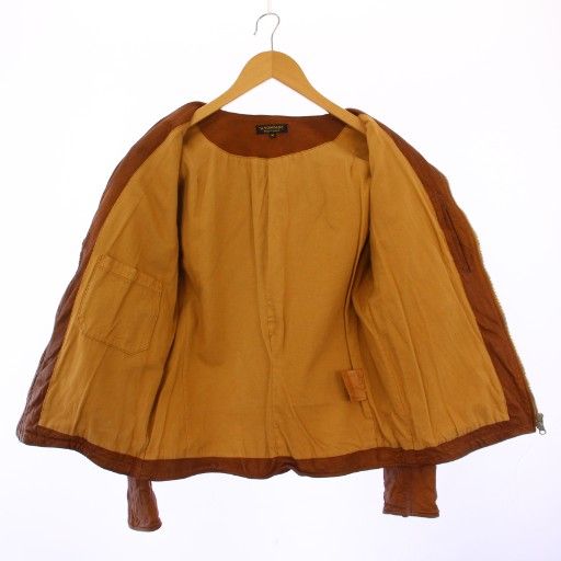 アボンタージ A VONTADE ライダースジャケット ジップアップ シングル レザー M 茶 BM SIROKUMA-CORPORATION_COM