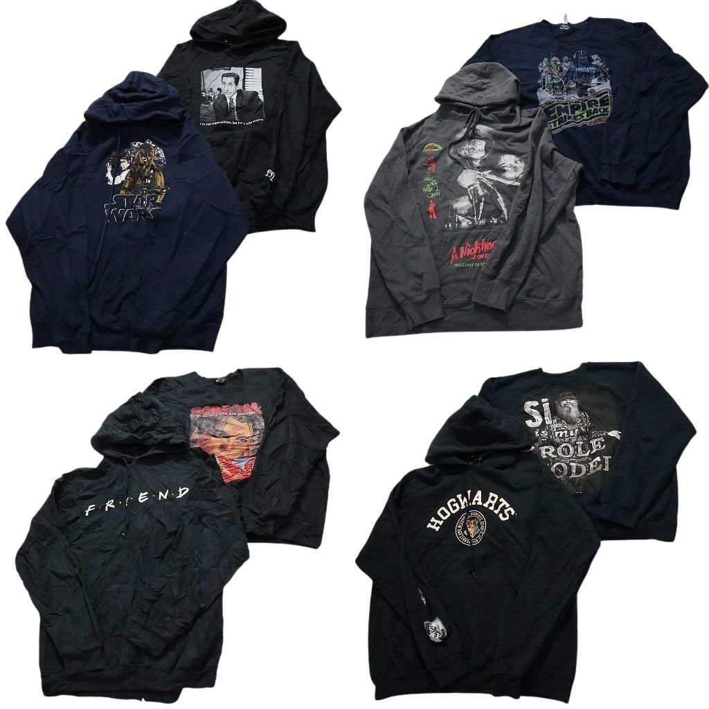 古着卸 まとめ売り 映画・ドラマ スウェット 8枚セット (メンズ L /XL /3XL ) ハリーポッター スターウォーズ  古着 NC1021