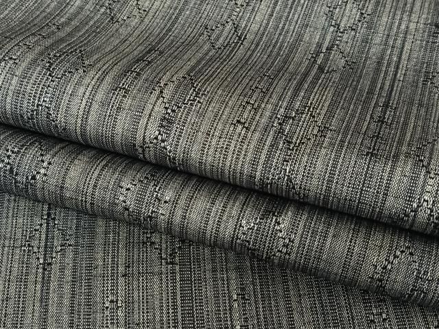 平和屋着物○上質な紬 花織 菱文 正絹 逸品 AAAY6466zg