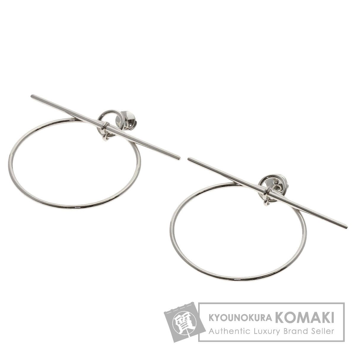 HERMES エルメス ループ MM エシャペ ピアス SV レディース [中古 