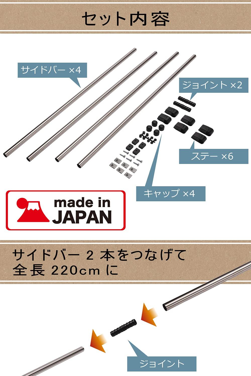 車内収納 クロスライド