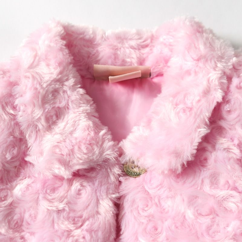 Juicy Couture ファージャケット Juicy Couture Wine Purple M 10/12 Quilted Parka Houndstooth