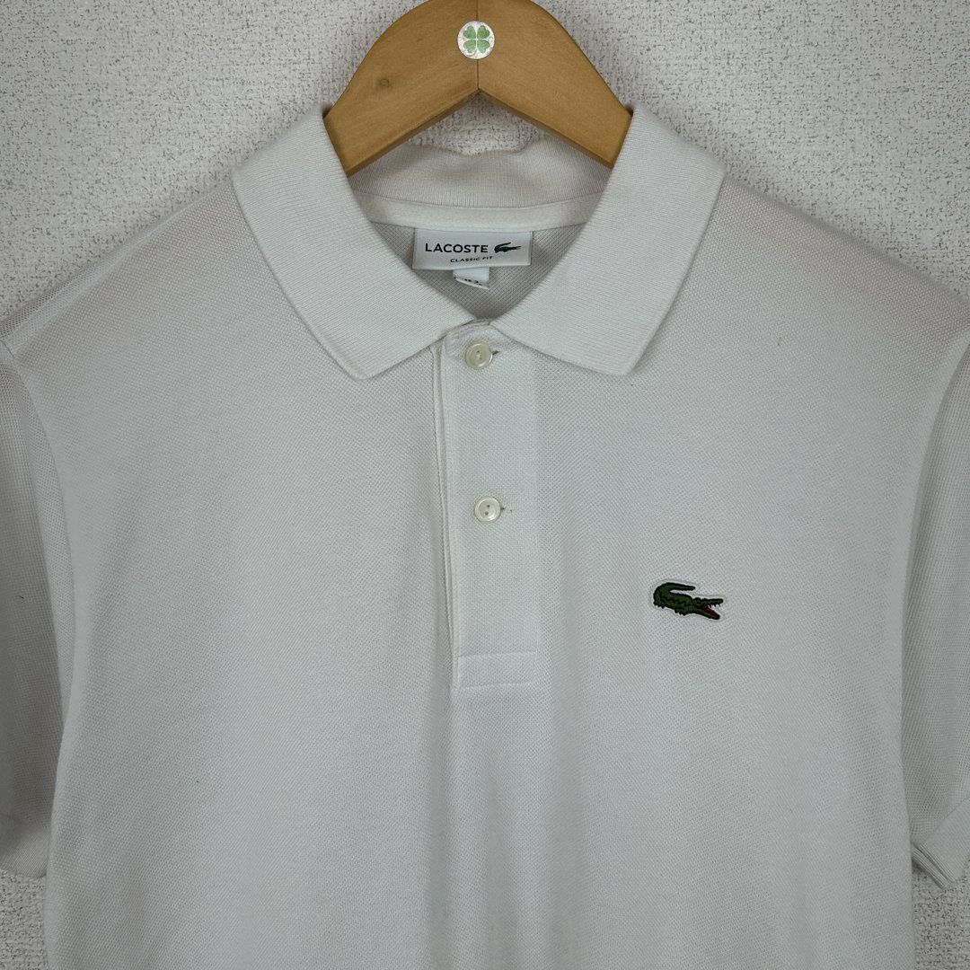 新品 ラコステ ポロシャツ 生成り オフホワイト 半袖 ヴィンテージ 白 未使用 LACOSTE（ラコステ） 半袖ポロシャツ ホワイト | セレクト