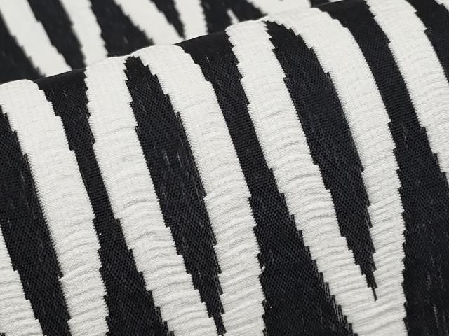 平和屋本店□極上 男性 角帯 立涌文様 黒地 逸品 未使用 CYAA2500s5