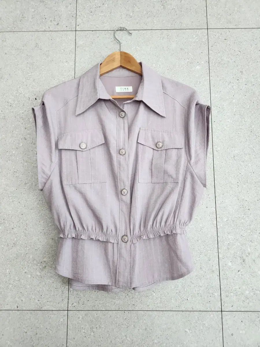 新しい服 条件 TIME タイム シャツと ノースリーブ ジャケット 55 66 サイズ