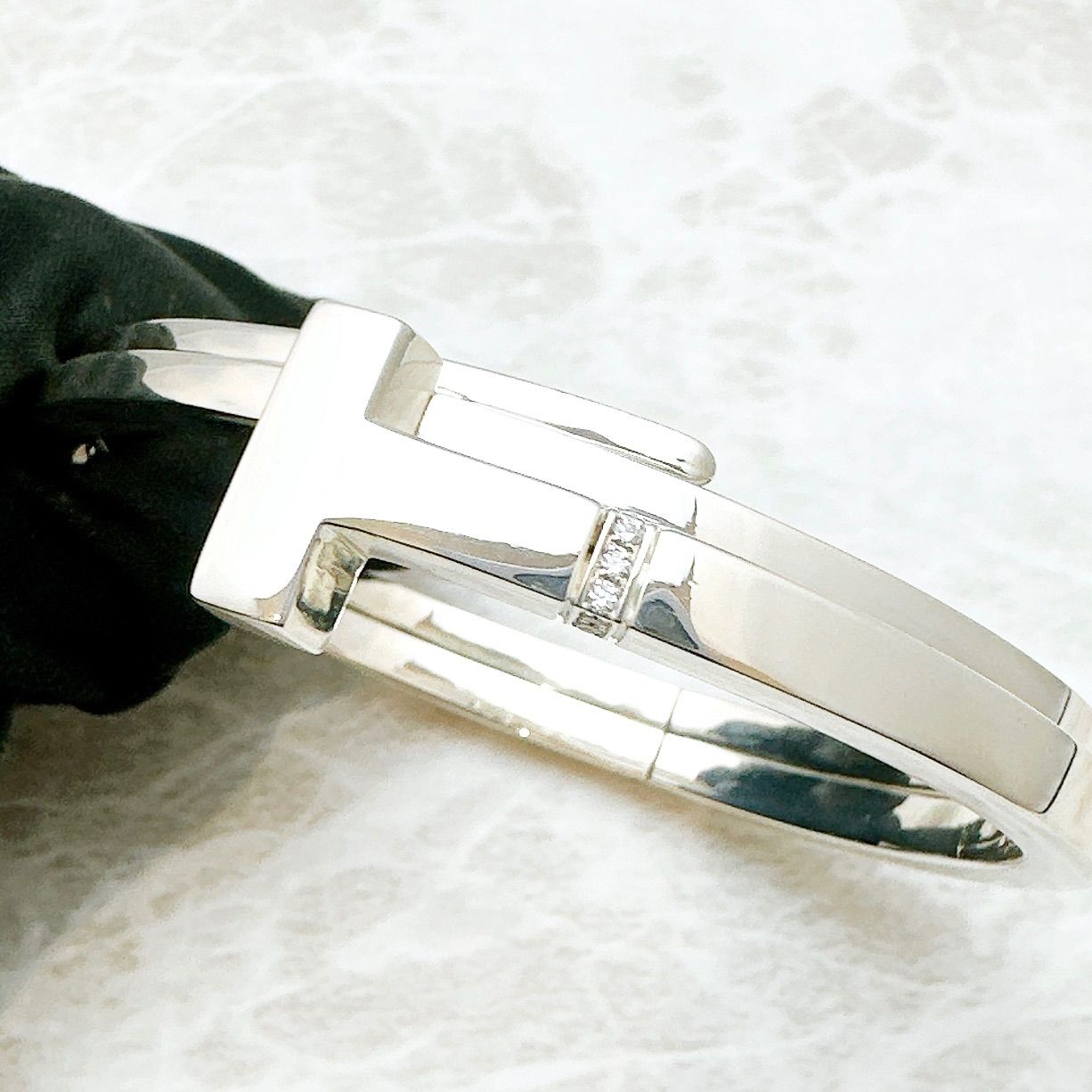 美品🌟Tiffany＆Co. Tスクエア ラップ ダイヤモンド