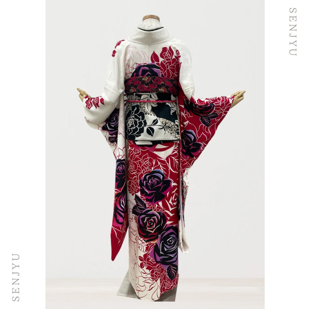 新品】❀振袖7点セット❀ 振袖 正絹 フルセット 中古 美品 成人