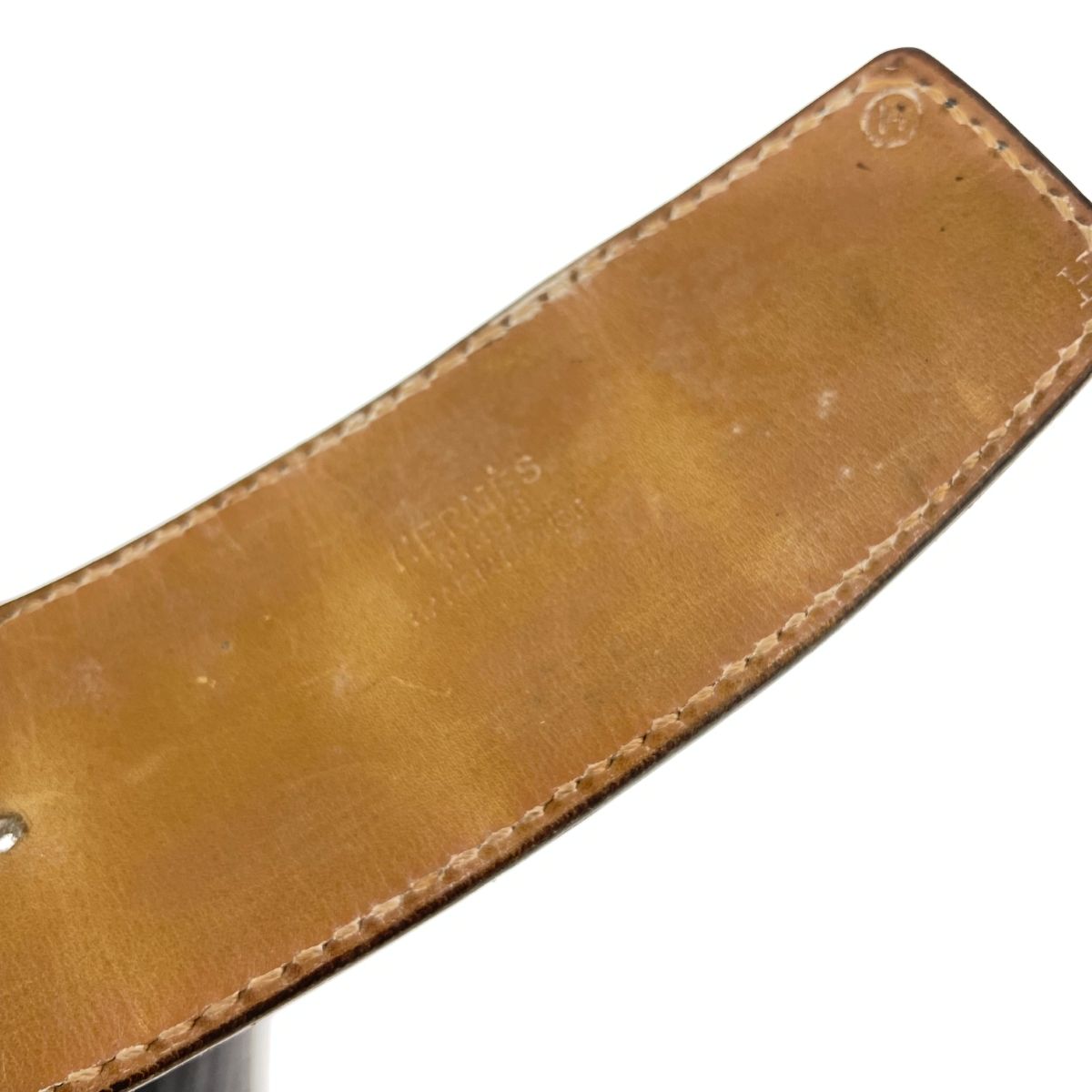 HERMES エルメス コンスタンス ベルト 〇H刻印 ブラック レザー