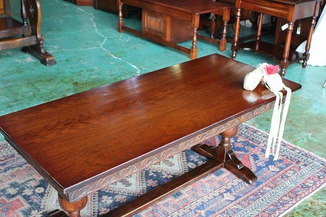 ☆送料無料☆イギリスアンティーク家具 バルボスレッグ/テーブル