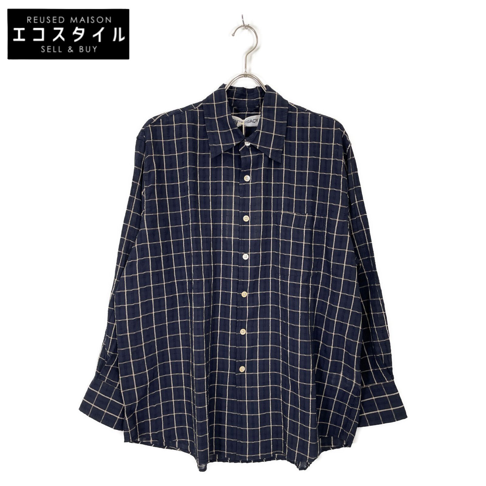 OUR LEGACY アワーレガシー M2242AD Dark Mediterranean Check ABOVE SHIRT 46