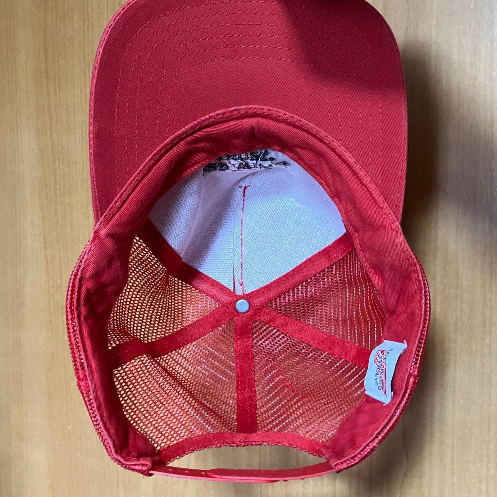 Red wing キャップ Made in USA アメカジ レッド REDWING - 【RED WING】90s ヴィンテージキャップ CAP 赤 レッド