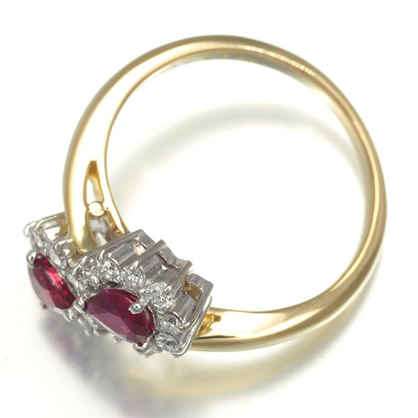 ミキモト リング ルビー 0.64ct ダイヤ ダイヤモンド 0.28ct 11号  