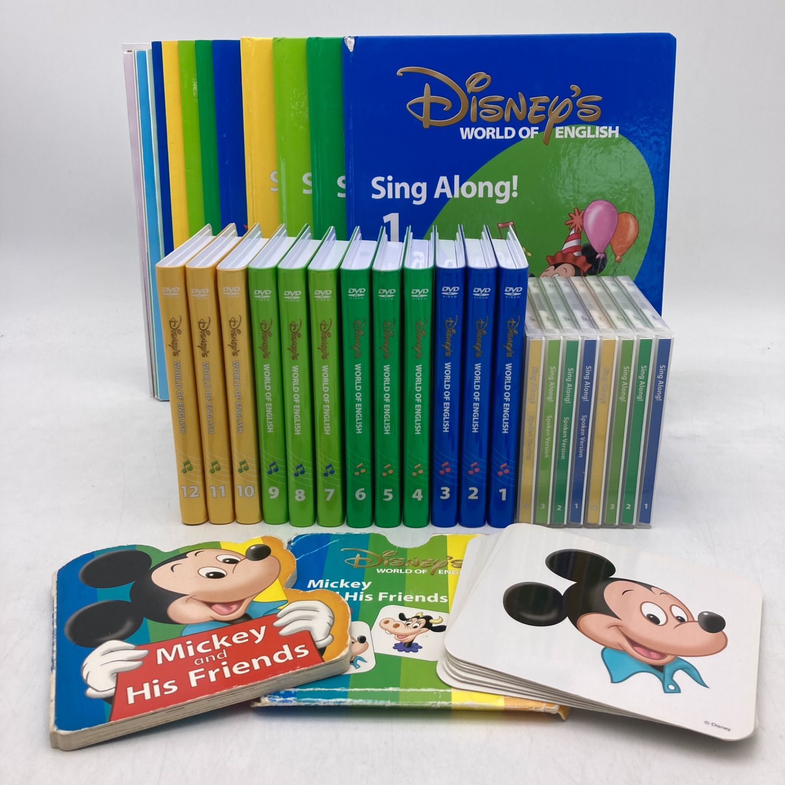2017年 シングアロングセット 新子役 DVD12枚 絵本＆CD 字幕あり ディズニー英語システム DWE Disney ワールドファミリー 406326