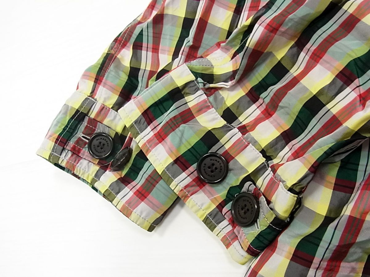 ⌘mignon⌘ 　バーバリーロンドン　モッズコート　メガチェック　フード 春物◇BURBERRY LONDON モッズコート 大きめサイズ ベルト付き