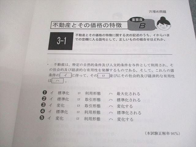 LEC東京リーガルマインド 不動産鑑定士 2024 形式別 短答本試験