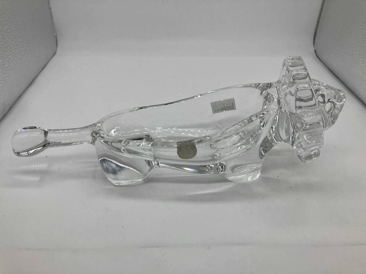 SASAKIGLASS ササキガラス 置物 小物入れ ライオン 佐々木クリスタル