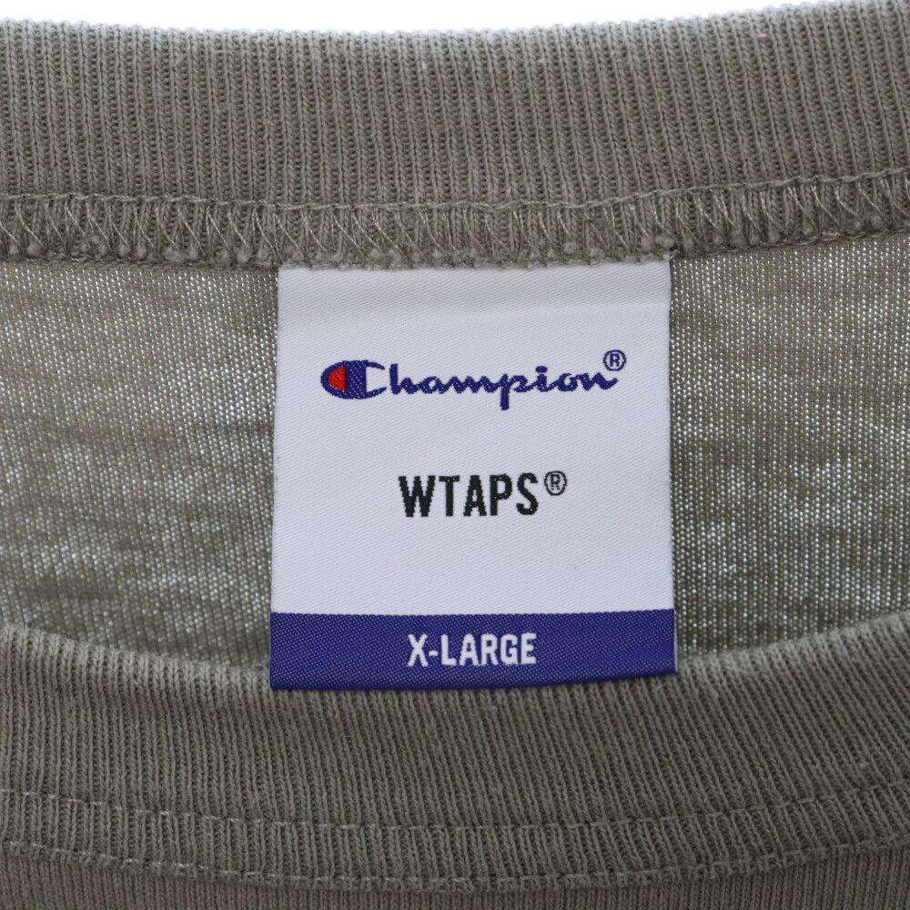 WTAPS (ダブルタップス) 21AW×Champion チャンピオン ロングスリーブTシャツ ロンT 長袖 カーキ C8-U421 - メルカリ