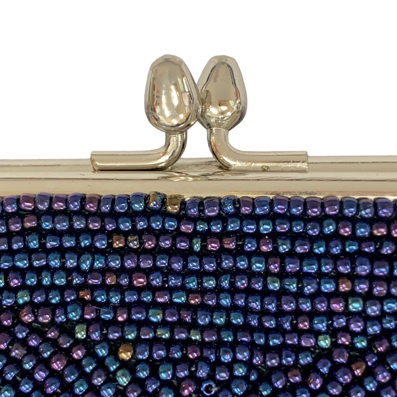 美品きれいです⭐️ ビーズ花模様バッグ】 和装小物 和装バッグ ビーズ