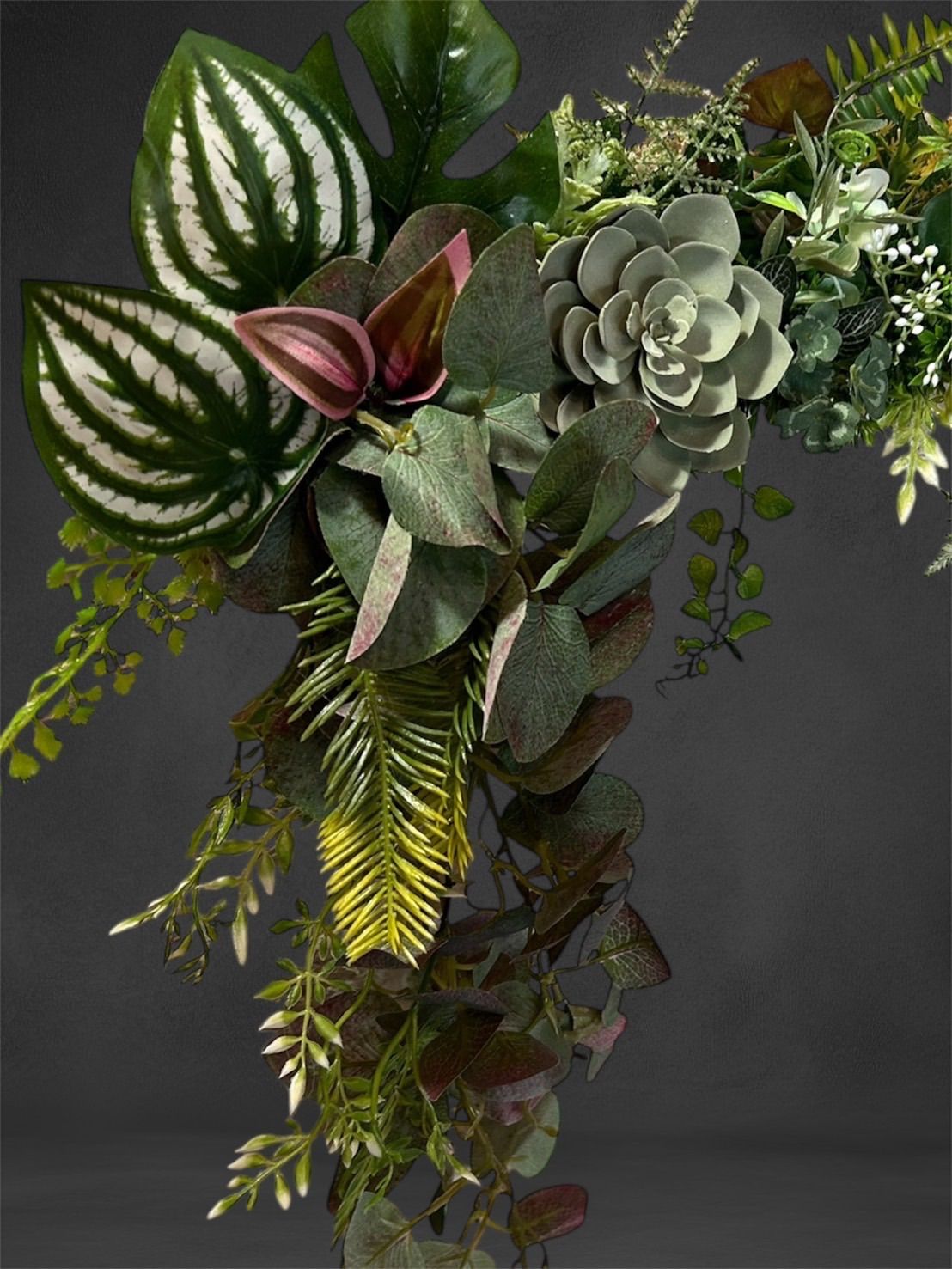 光触媒人工観葉植物ウォールグリーンフェイクグリーン 壁掛け40540