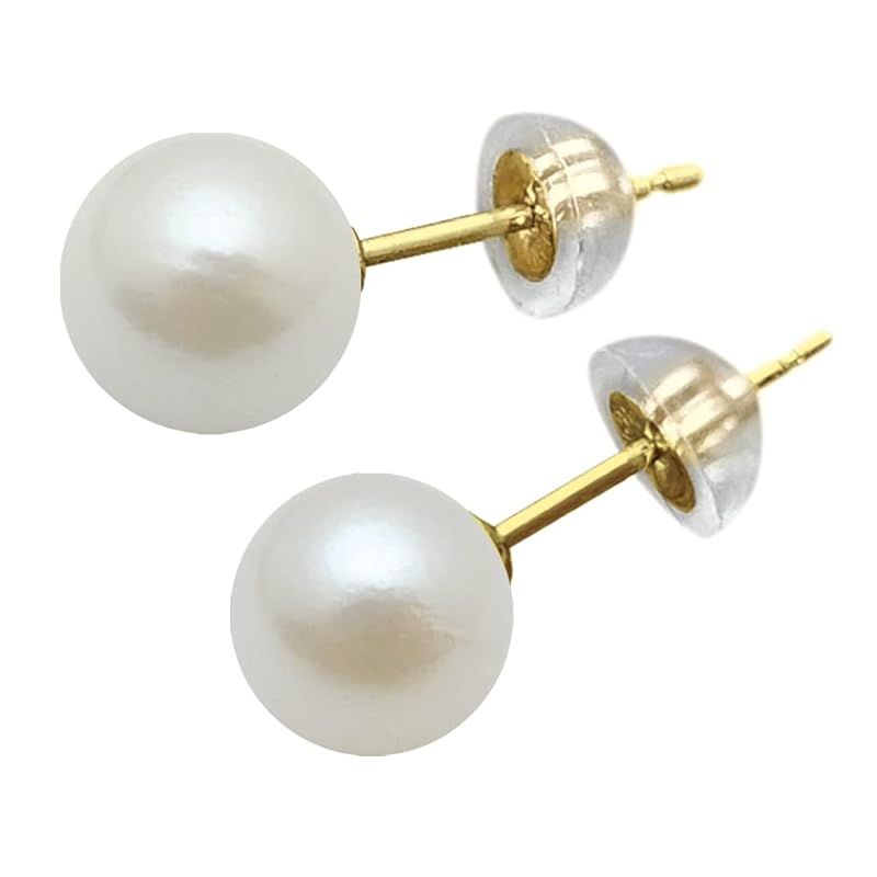 6.0ｍｍ K18 アコヤ真珠ピアス | 18金 パール ピアス 本真珠 6mm 18K