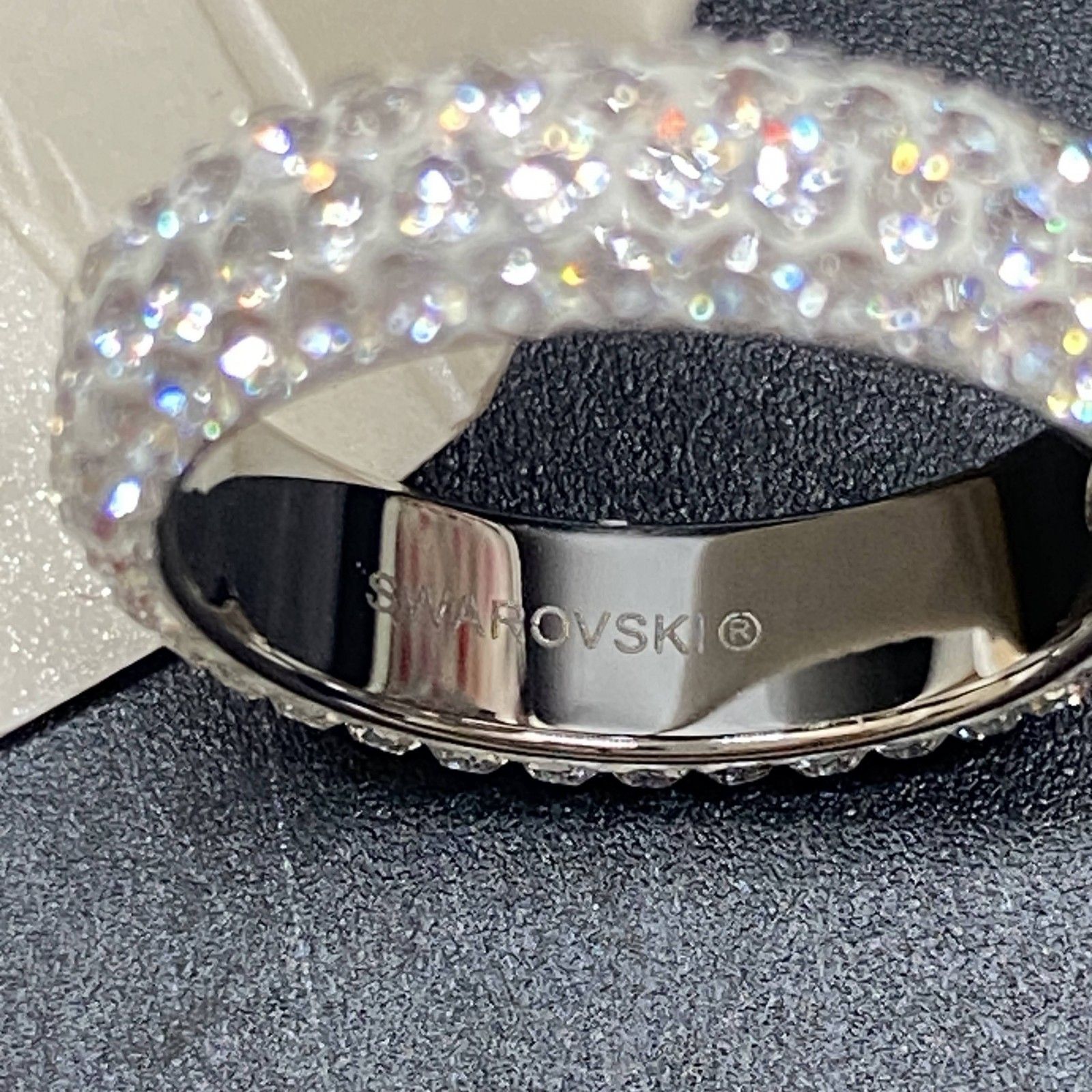 スワロフスキー ピンキーリング パヴェ 5号 ダークブルー 5号サイズ SWAROVSKI PAVE RING （スワロフスキーパヴェリング